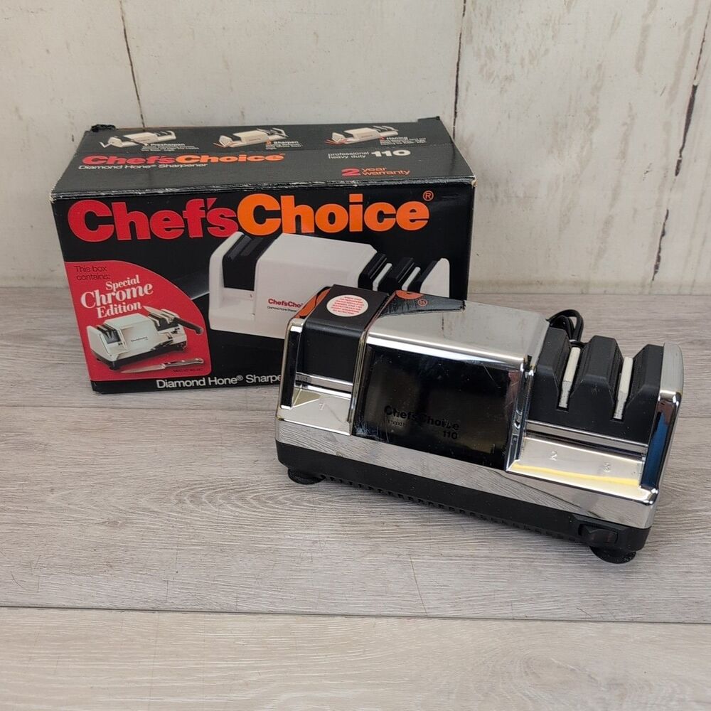 Chefs Choice Diamond Hone Professional Heavy Duty Electric Knife Sharpener #110